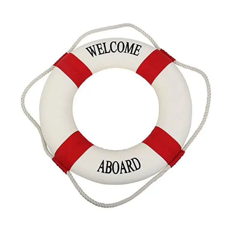 Hanging Round Decorative Lifebuoy For Wall Decoration Home Living Room Party Marine Beach Wedding Wall Hanging Lifebuoy Decors