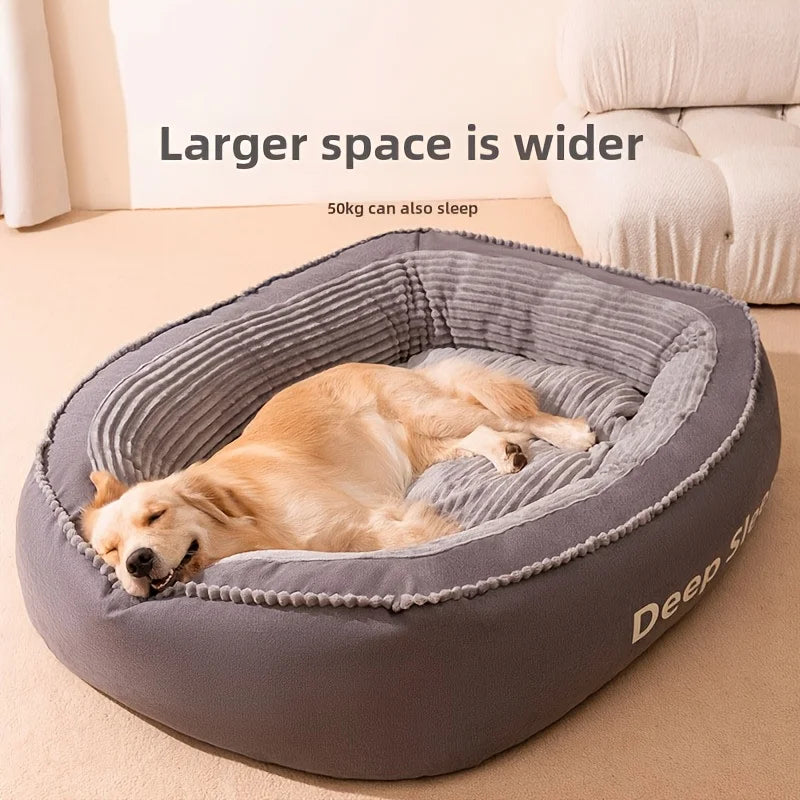 Pet Bed Round Dog Kennel Soft Washable Dog Cat Cushion Bed