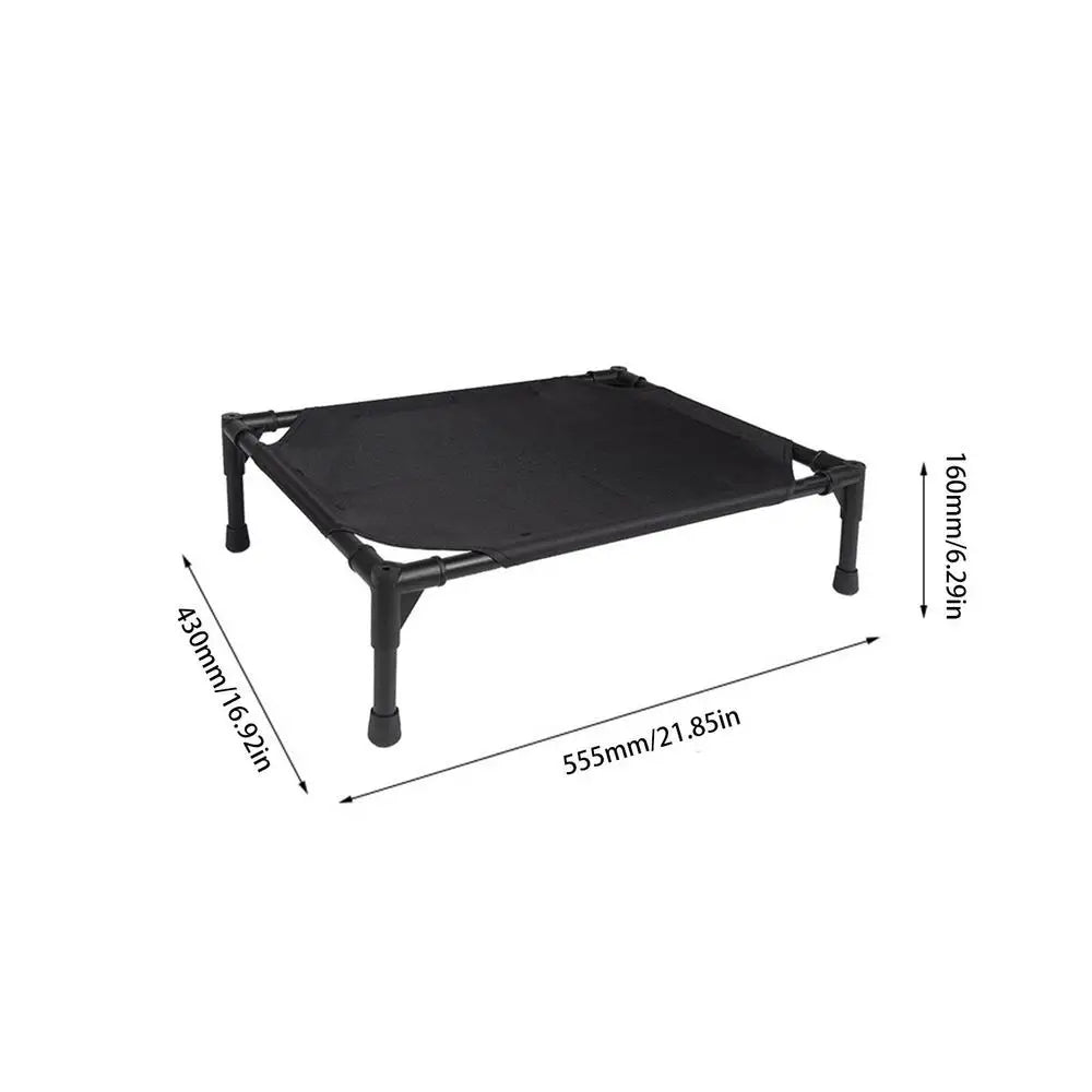 Outdoor Pet Cot With Removable Canopy Shade Tent