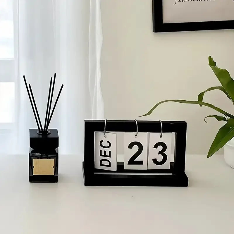 Minimalist Style Living Room Office Decoration Wooden Calendar Ornament Modern Desk Accessories