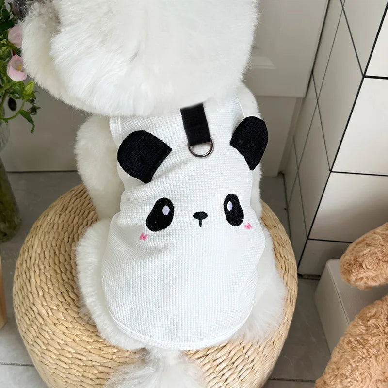 Overalls for Dogs Cats Spring Summer Clothes Cute Dog Vest Breathable Waffle Pet T Shirt Chihuahua Bichon Clothing Thin Hoodies