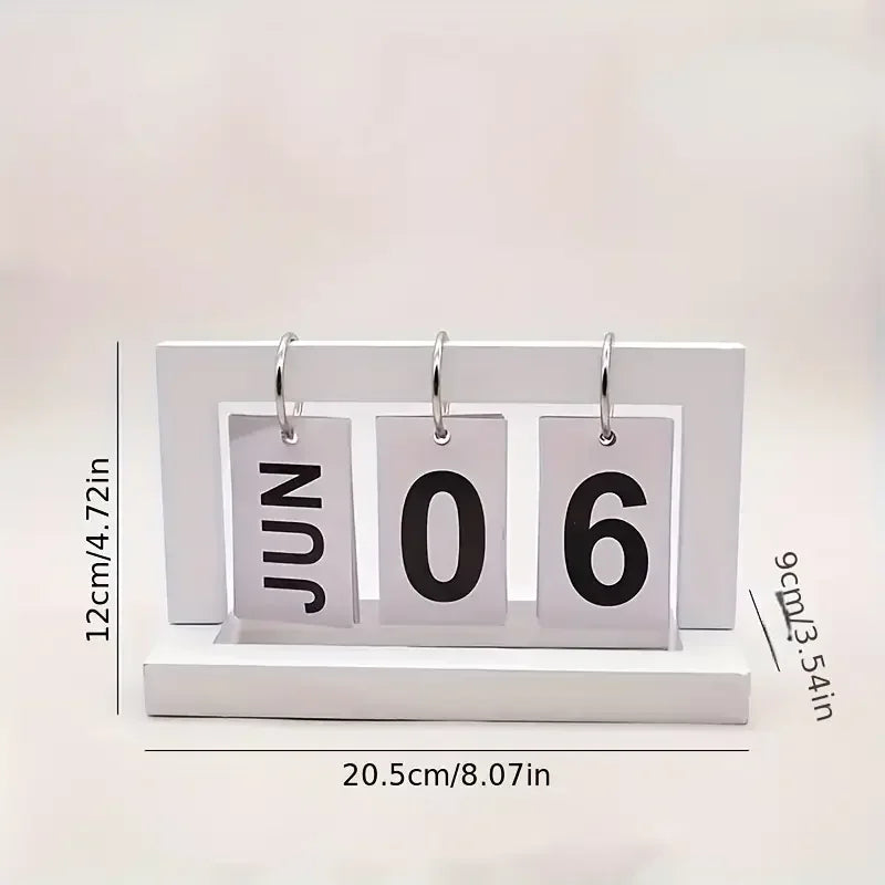 Minimalist Style Living Room Office Decoration Wooden Calendar Ornament Modern Desk Accessories